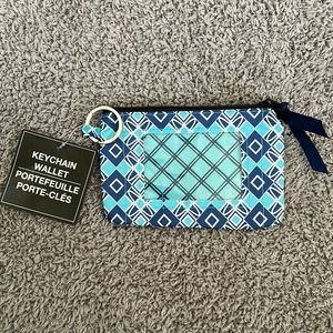 Green brier geo print keychain Wallet NWT